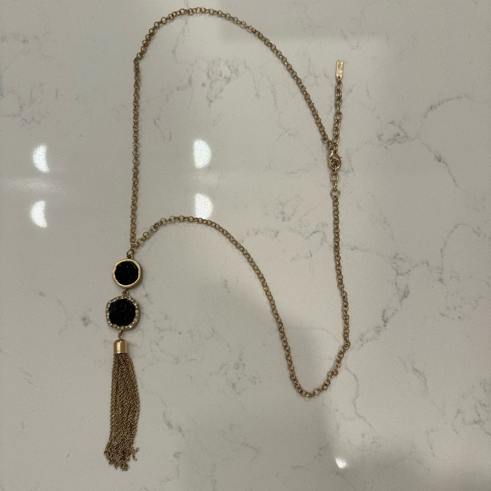 Sugarfix Tassel Rhinestone Necklace